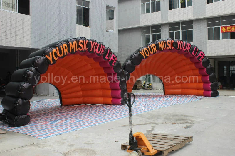 Portable Inflatable Shell Dome Tent as Stage Cover