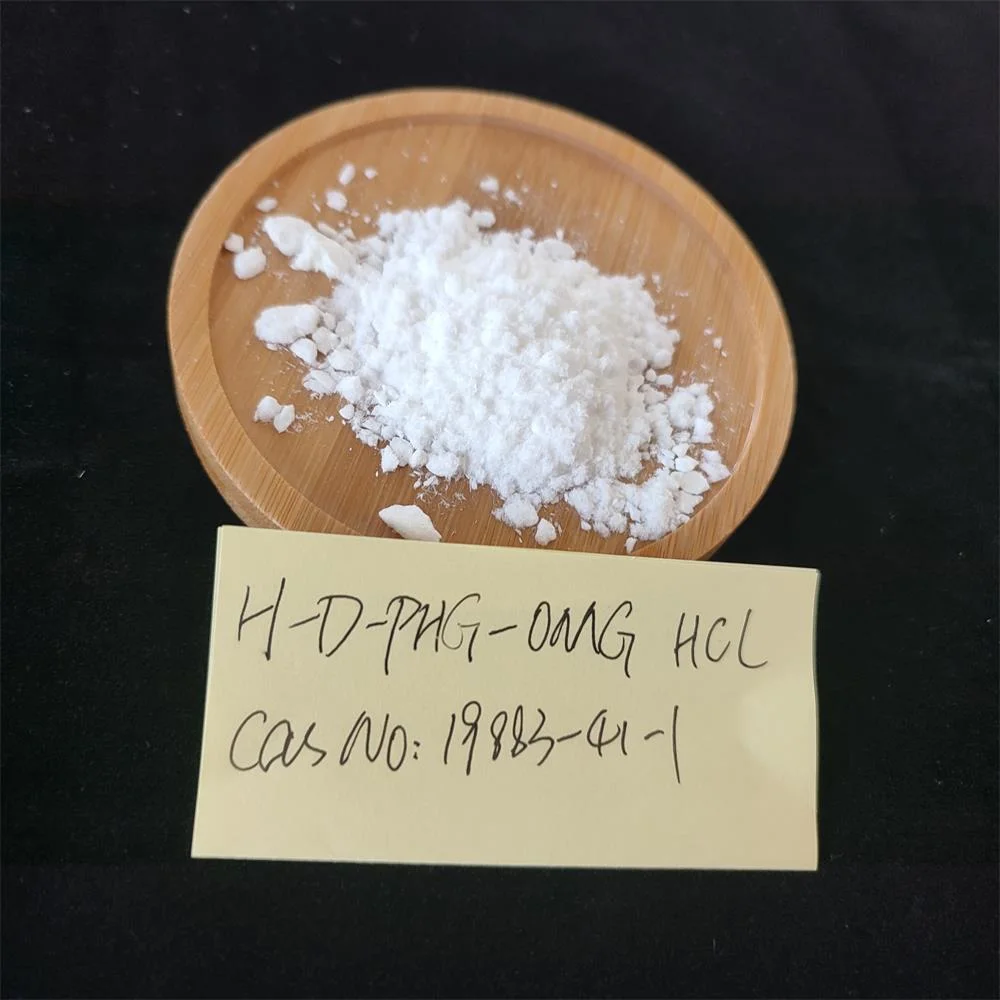 Fábrica chinesa de HCl H-D-PHG-ome CAS 19883-41-1(R)-2-metil 2-amino-2-fenilacetato cloreto de sódio /D-(-)-2-fenilglicina metilcloreto de éster hidrófila