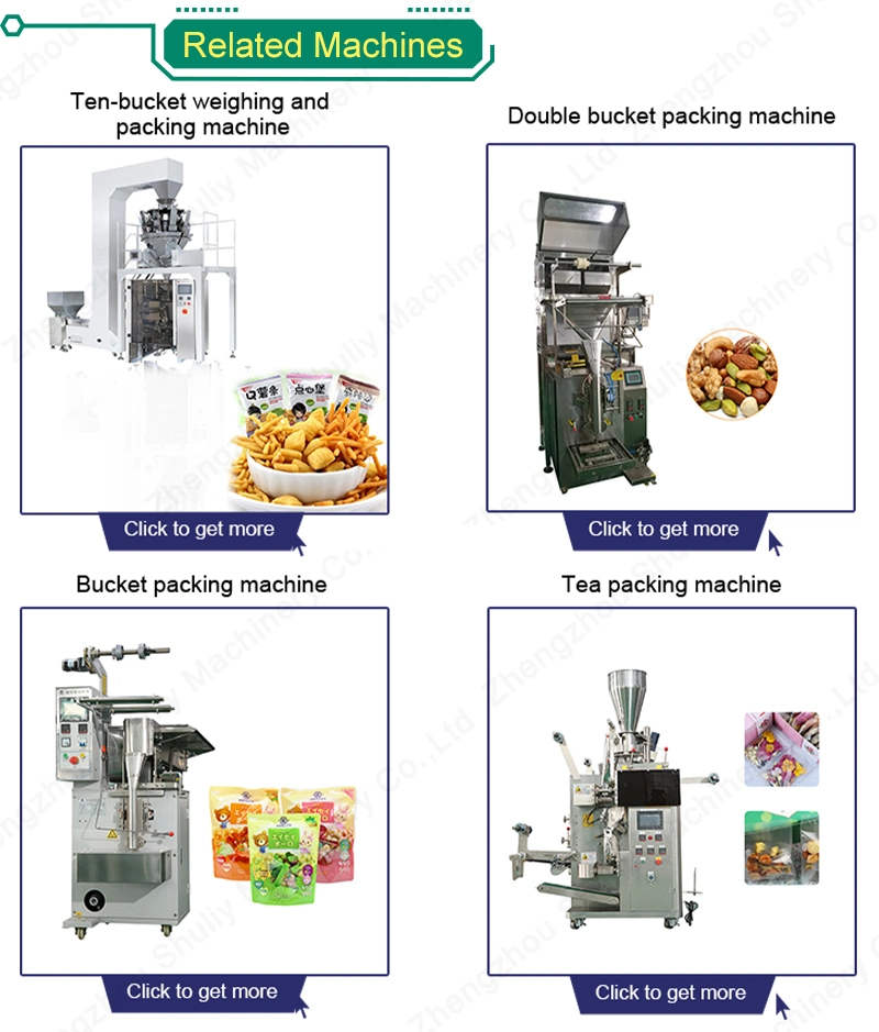 Manufacturer 5-500g Small Candy/Peauts/Chocolate/Beans/Salt/Sugar/Spices/Snus Packaging Packing Machine with Volume Cups Measuring