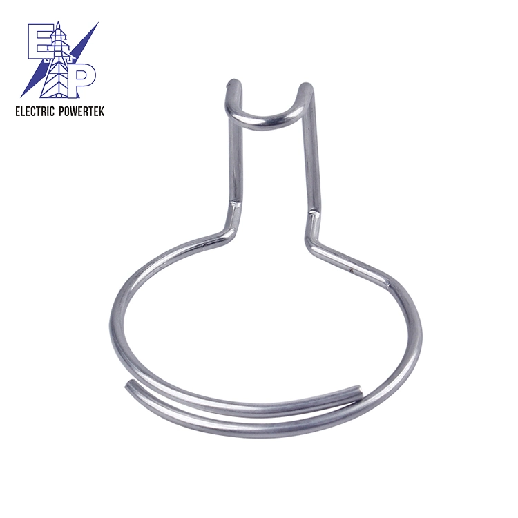 Stainless Steel Pole Hoop Ring FTTH Accessories Embrace Retractor Cable Manage Ring for FTTH Pole Cabling