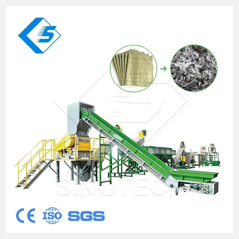 Good Quality Waste PE/LDPE Plastic Film Washing Recycling Machine Water Cooling Plastic Crushing Recycling Drying System