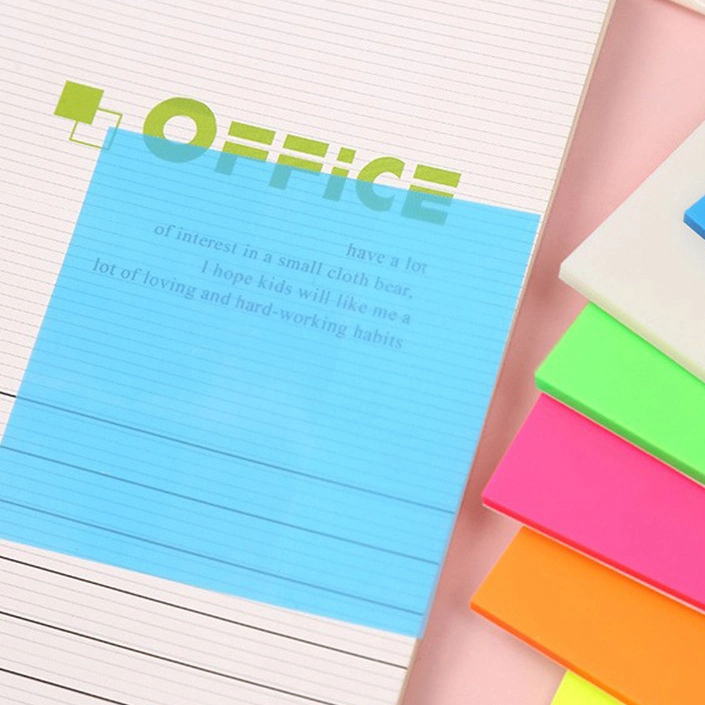 High quality/High cost performance  Product Promotional Memo Pad Custom Waterproof Pet Transparent Sticky Notes