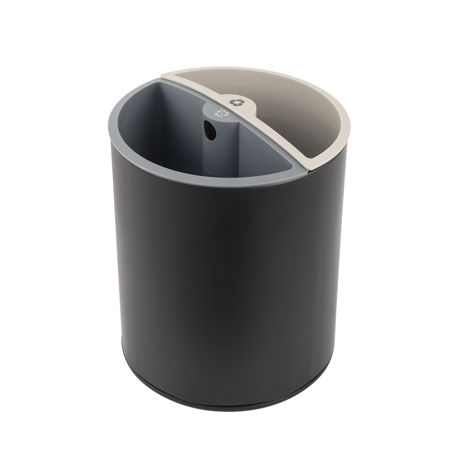 Double Layer Twin Trash Can with 2 Inner Bin 5L+5L