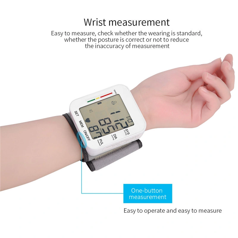 Portable sphygmomanomètre bracelet automatique de la commande anéroïde de la pression artérielle Moniteur numérique