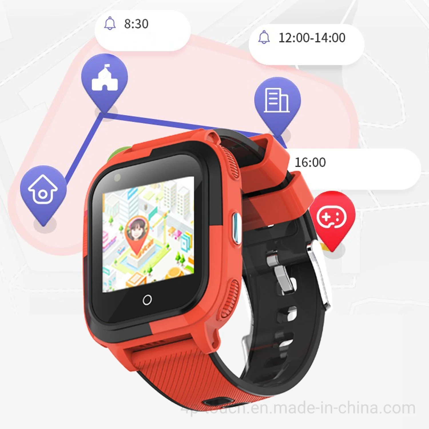 New Arrival 4G WiFi GPS IP67 Waterproof Kids Smart Watch with Camera Video Call for Fitness Tracking D56