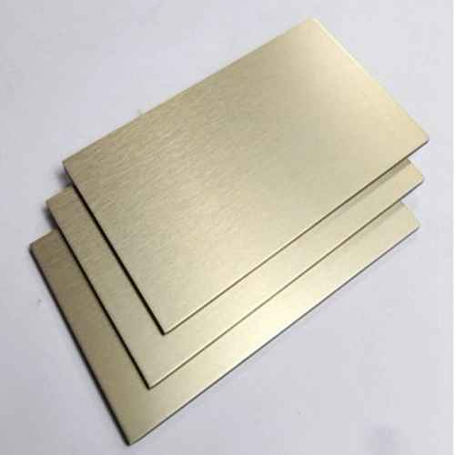 Gold Brushed Aluminum Composite Panel ACP