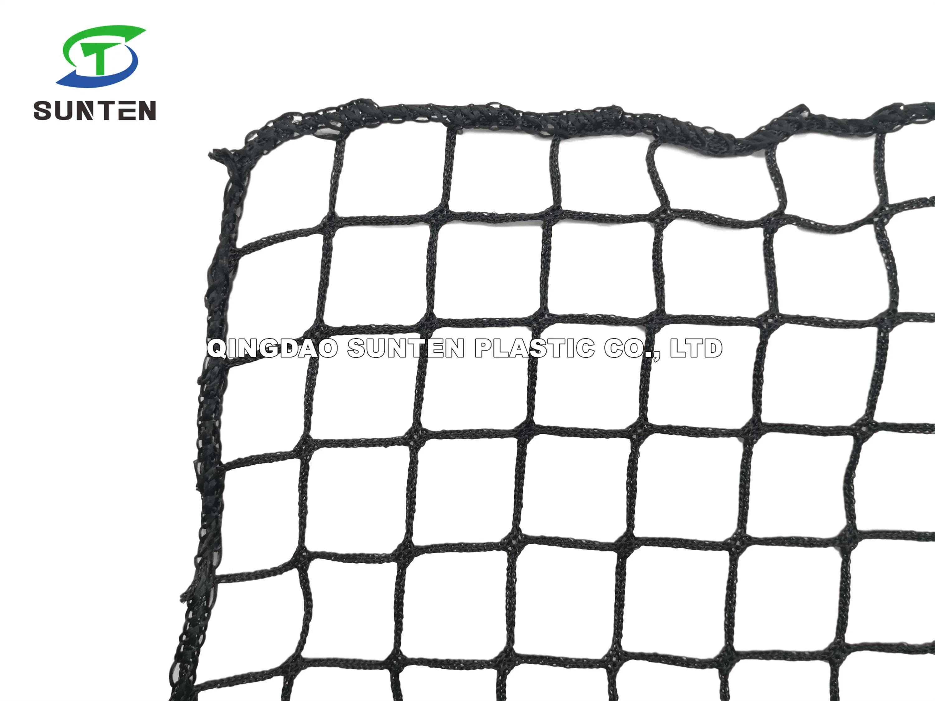 Black PE Knotless Fall Arrest Net, Construction Safety Catch Net, Anti-Falling Netting, Sporting Net/Protect Sport Practice Nets/ Beach Tennis/ Tournament Net