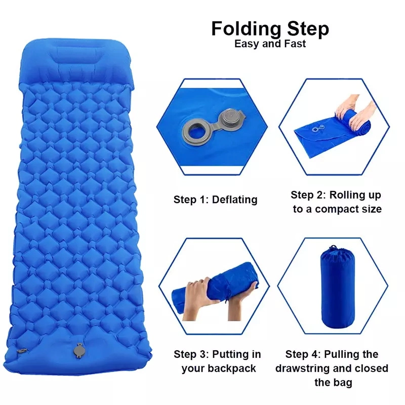 Amazon Hot Sale Outdoor impermeáveis Dampproof Mat piquenique Caminhadas durável Colchão para dormir almofada insuflável do tapete de descanso do Camping