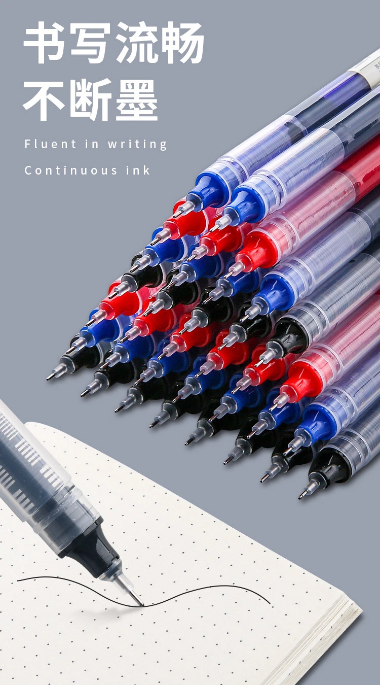 Quick Dry Needle Tube Gel Pen Roller Ball Pen, Needle Tip 0.5mm Office& School Supplies Wholesale/Supplier Stationery