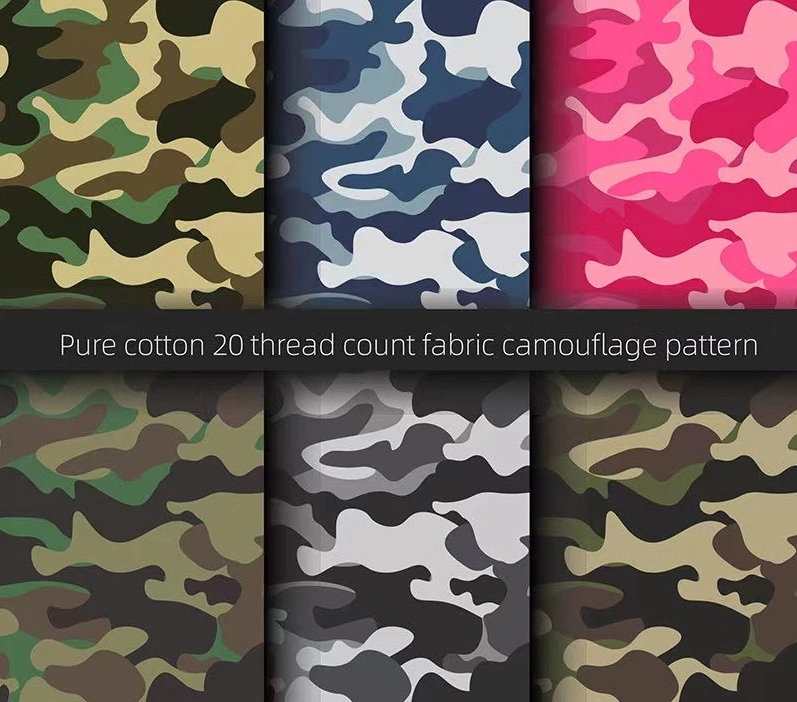 Good Colour Fastness Camouflage Polyester Coated Army Cover Airtight TPU Outdoor Fabric