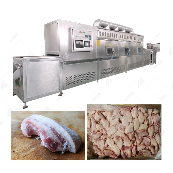 proteção ambiental e microondas para economia de descongelação para equipamento de processamento de produtos à base de carne de suíno