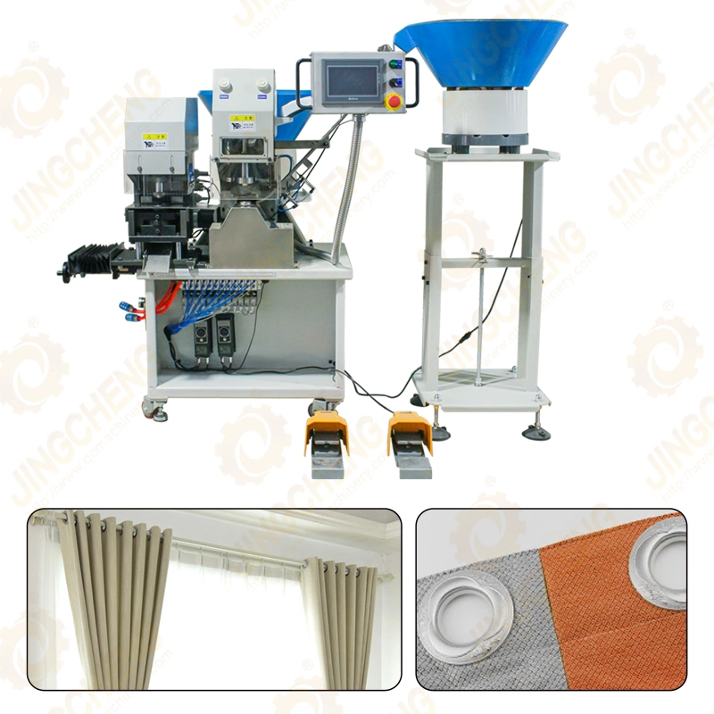 Factory Curtain Tape Automatic Eyelet Hole Punching Riveting Machine