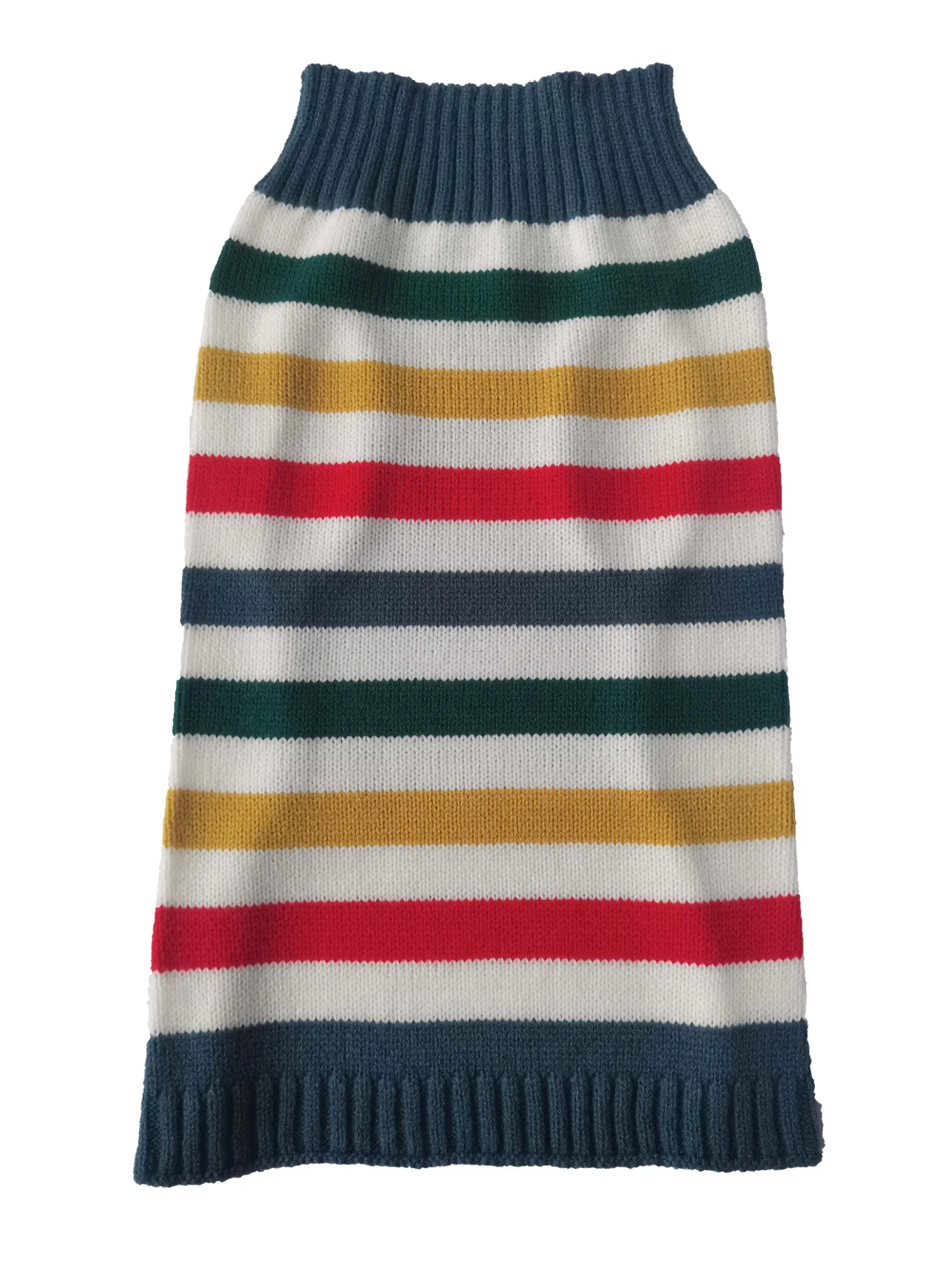 Factory Soft Constrast-Color Stripe Stretch Knitted Sweater Pet Doggy Apparel