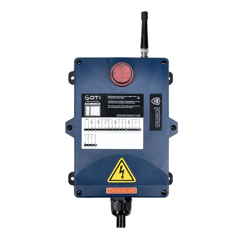 Universal Gt-Ld08 Substitute F24-8d Industrial Radio Remote Control 2 Transmitters 1 Receievr AC/DC Wireless Control 18-440V for Bridge Crane Hoist