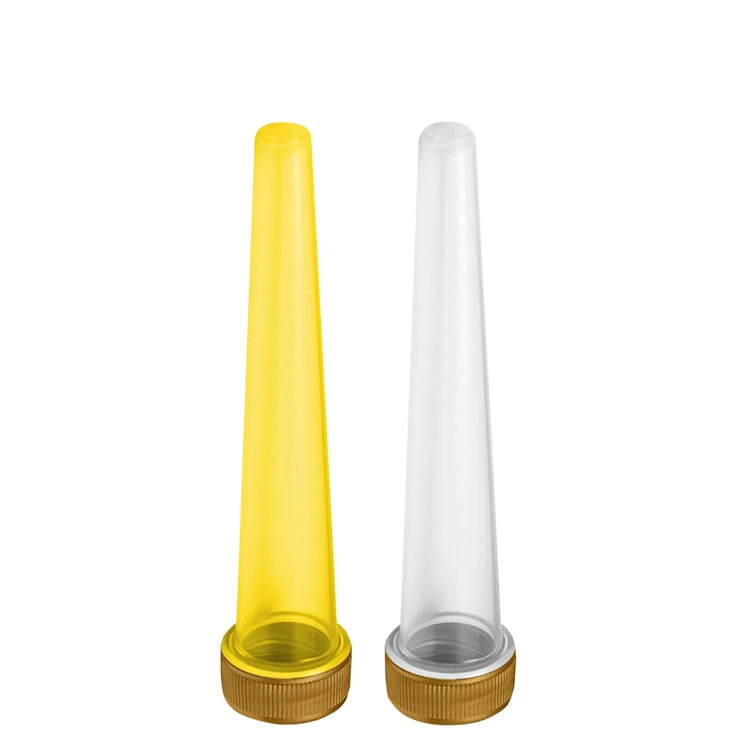 Wholesale/Supplier Custom 98mm Smell Proof Pre-Rolled Tube Colorful PP Plastic Child Resistant Cone Tube Caps