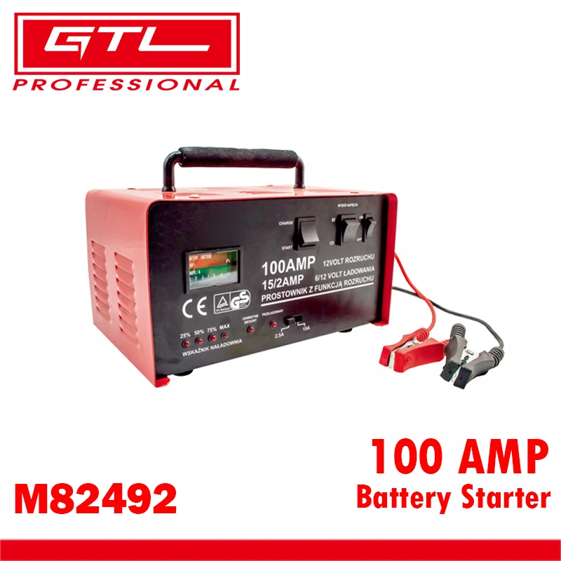 Auto Car Intelligent Turbo/Trickle com Reparação da bateria, manutenção do carregador de bateria 100AMP com 300 W de potência de entrada (M82492)