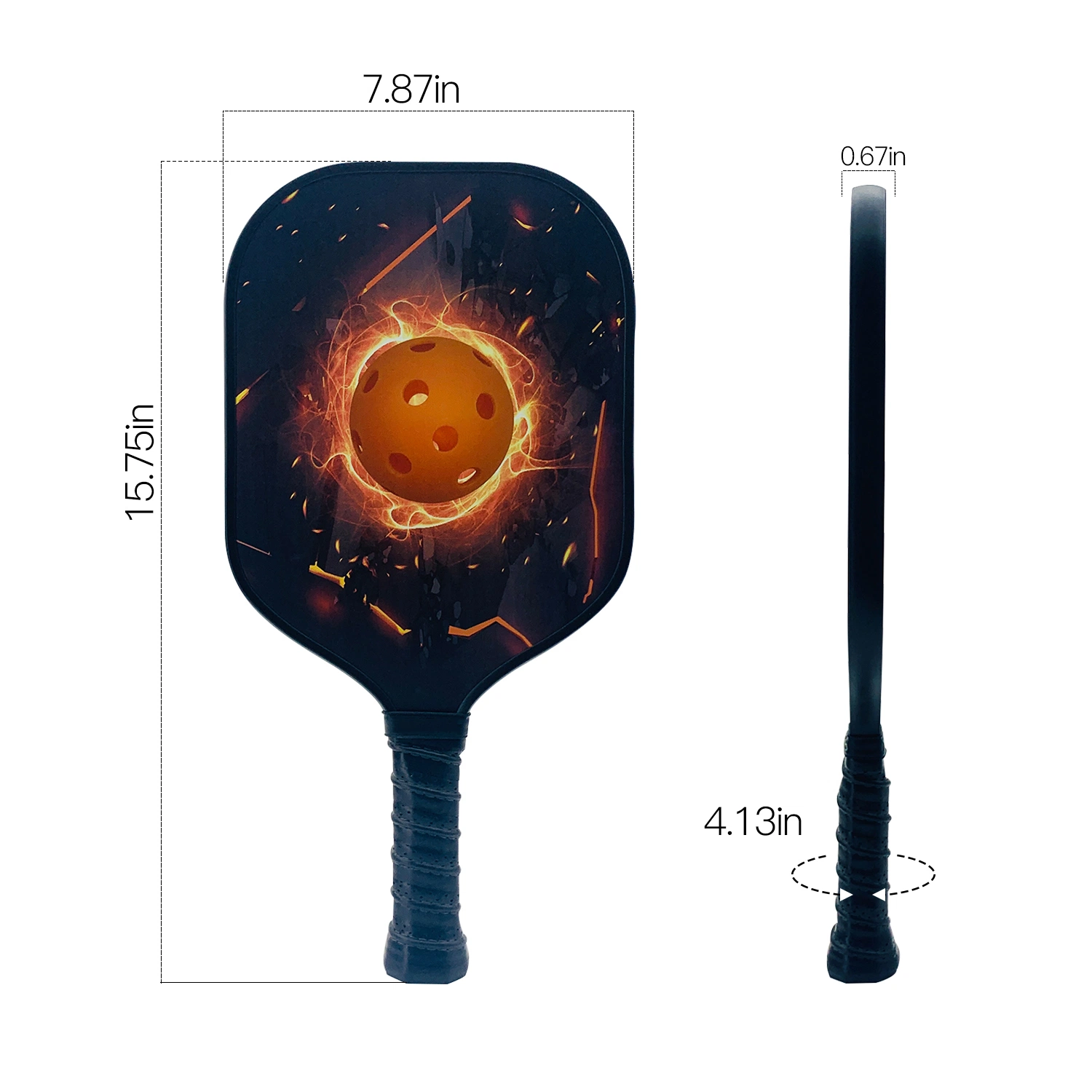 Good Quality Glass Fiber Surface PP Honeycomb Pickleball Paddle