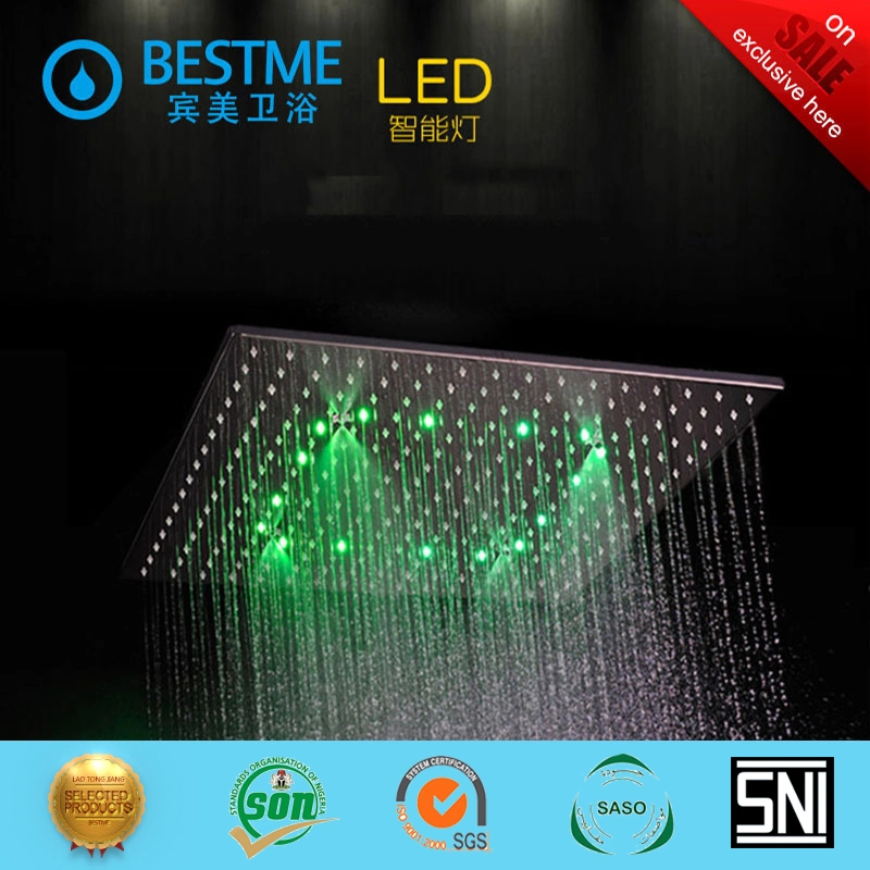 Brass Concealed Shower Set with LED Lights Sanitary (BF-60104)