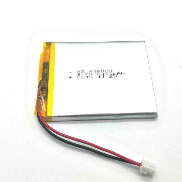 Manufacturing 415078 3.7V 2400mAh Lithium Polymer Battery for Electronic Products