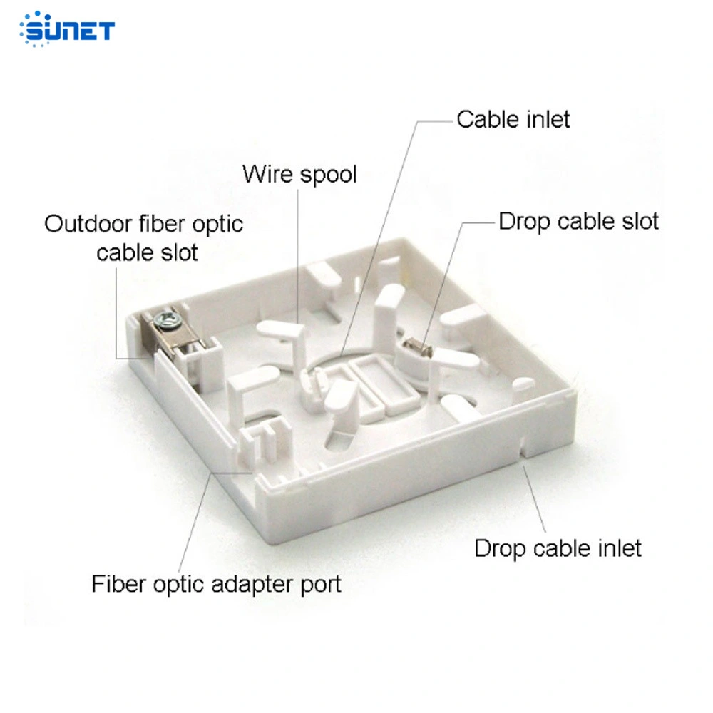 ألياف بصرية من النوع FTTH مثبتة على الحائط الداخلي، 86 منفذًا لوح الوجه
