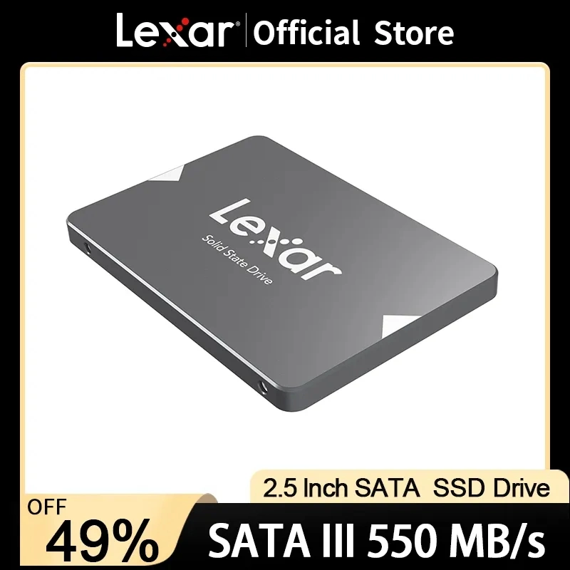 Lexar SSD SATA 3 Drive HDD 2.5 Hard Disk SSD 128GB 256GB 512GB 1tb HD SATA Disk Internal Hard Drive for Laptop Computer