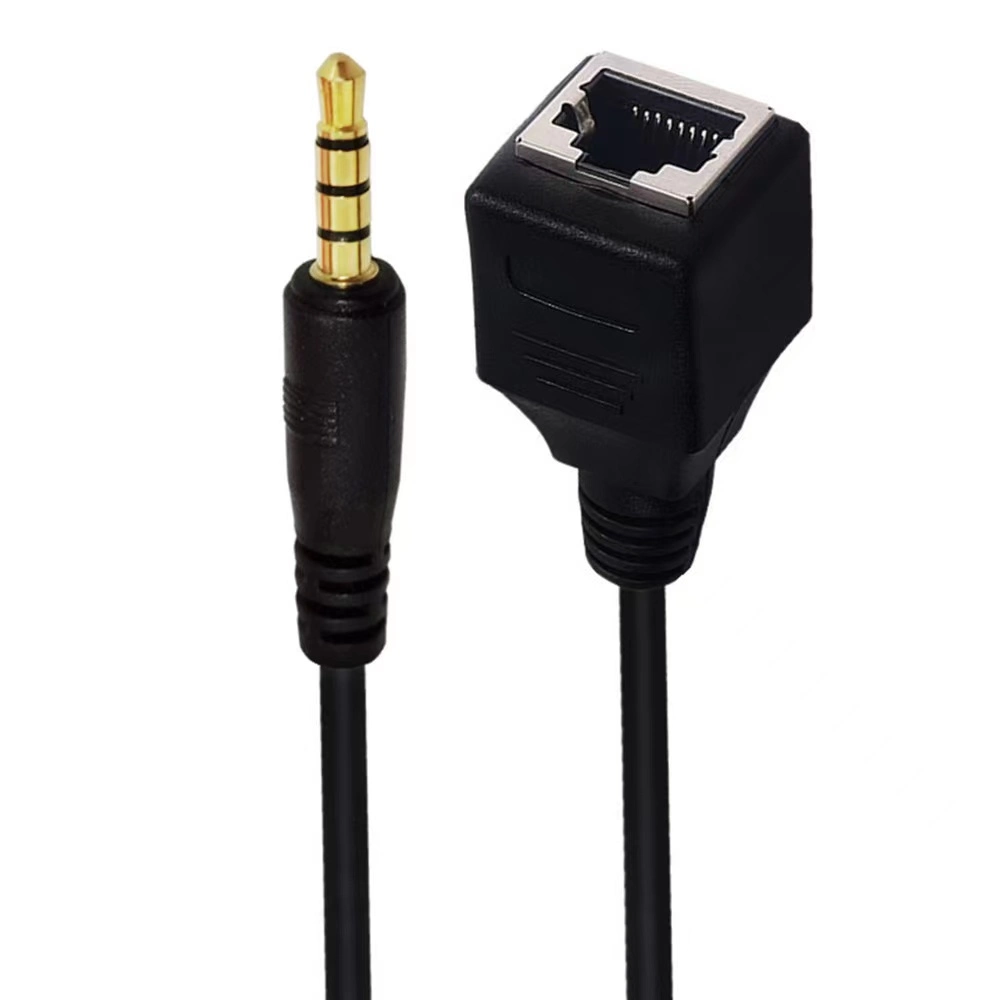 Stereo Male Plug to RJ45 Ethernet Adapter Cable
