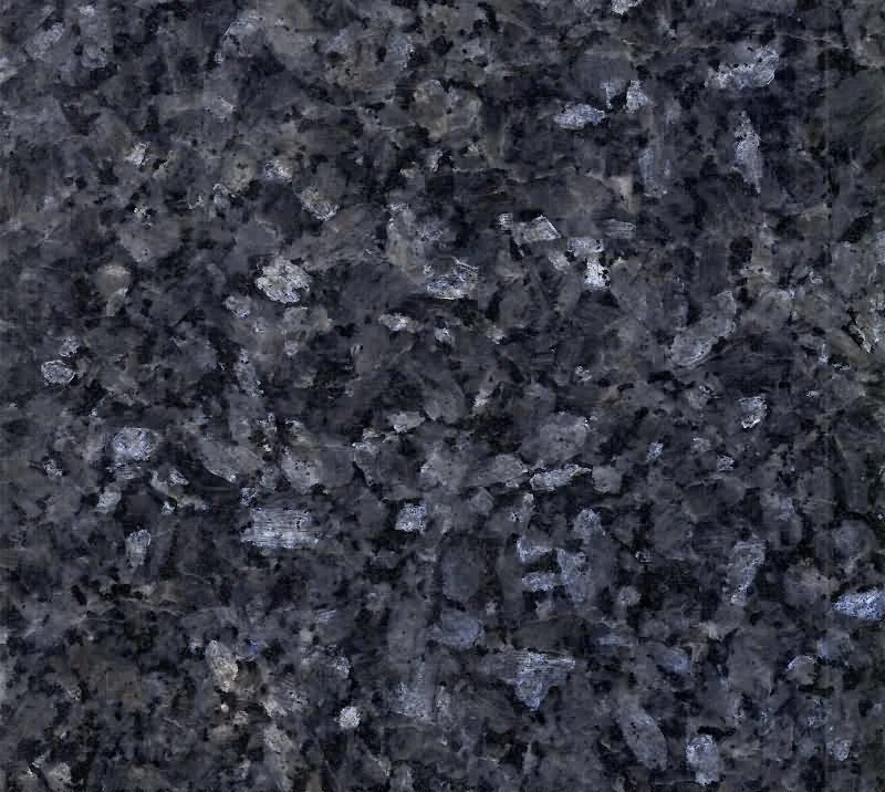 Polished Surface Granite Slabs Piano Black Blue Pearl Granite for Kitchen Countertop/Island Top