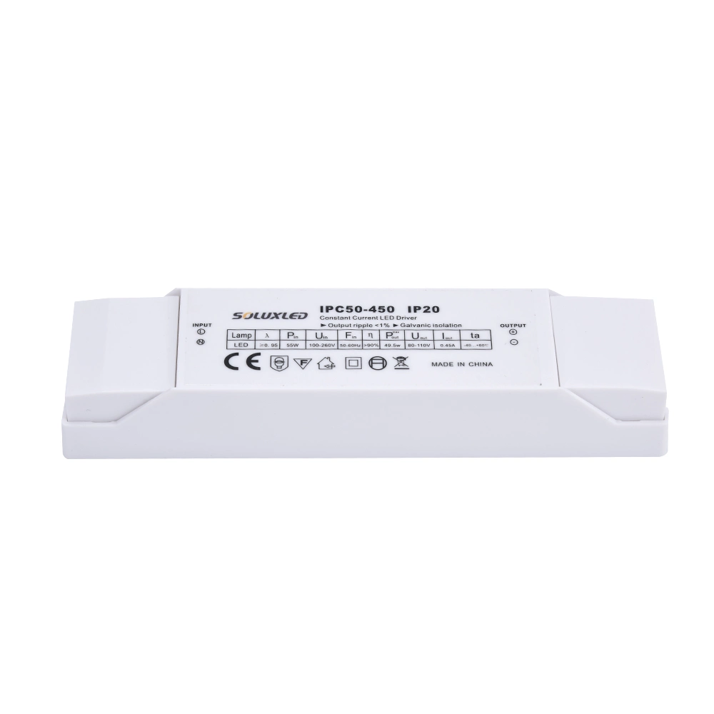 50W 80-110V 450mA for Indoor Lighting with 5 Years Warranty LED Drivers