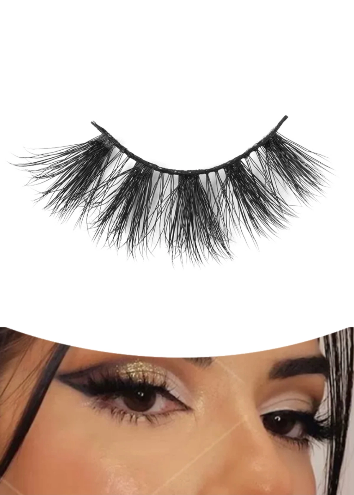 Bulk Wholesale New Design 25mm Faux Mink Eyelashes for Strip Lash Application