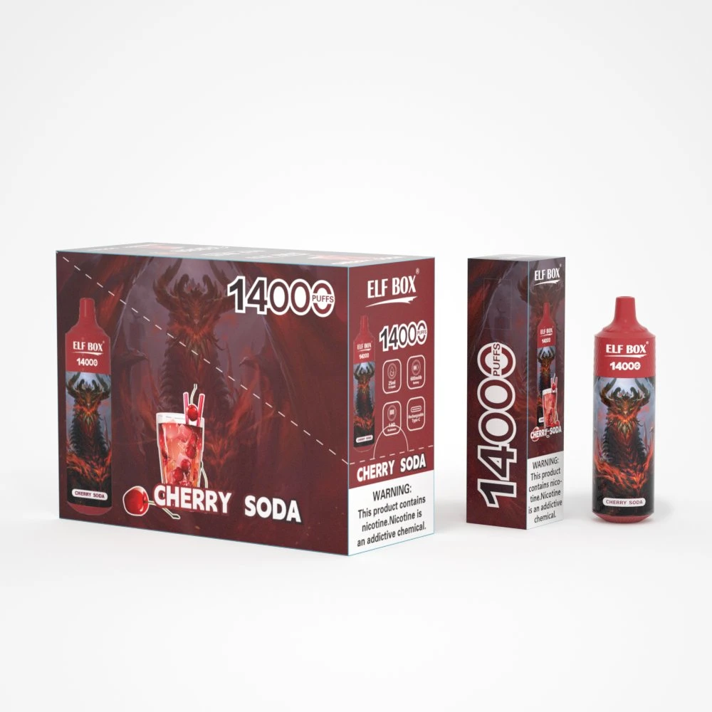 Super Quality Elf Box 14000 Puff E Cigarette Rechargeable Disposable/Chargeable Vape 0% 2% 3% 5% 10 Flavor Liquid 25ml&Elf Box 14K Puffs