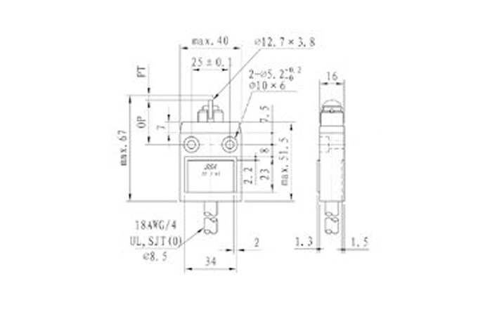 Kh-4204 IP67 Waterproof Schmersal 3A 250VAC Double Circuit Limit Switch