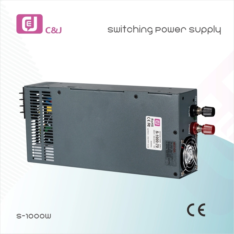 Transformer 1000W AC to DC Rail Type Single Output Switching Power Supply