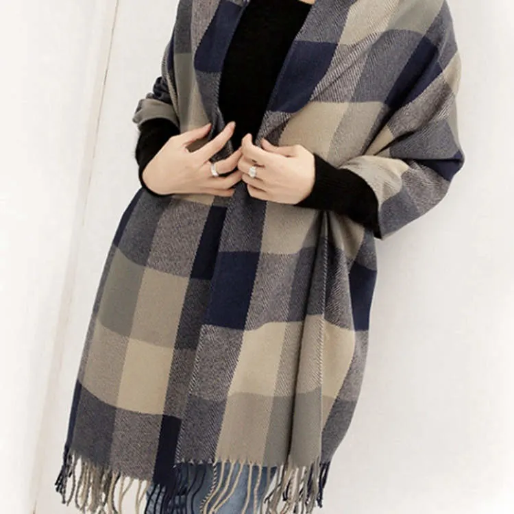 Colorful Checked Style Fashion High quality/High cost performance  Apparel Wholesale/Supplier Warm Winter Lady Scarf