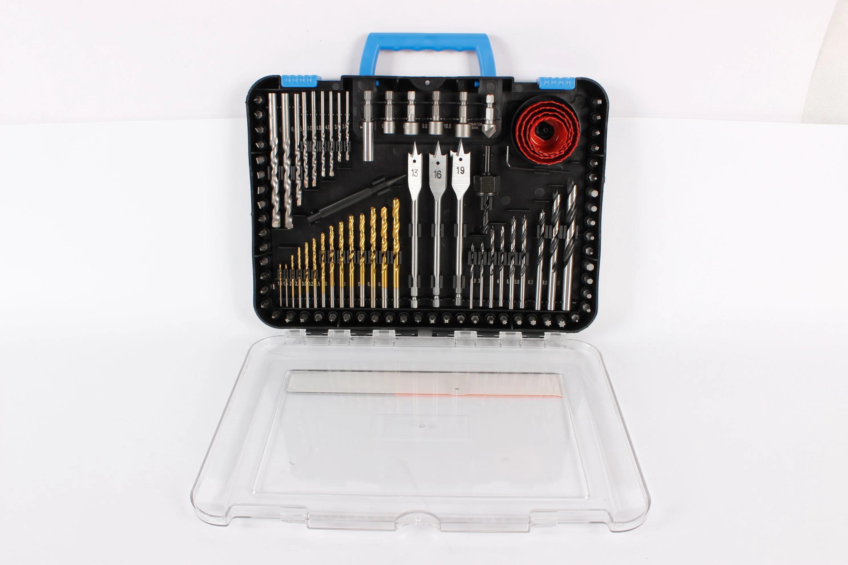 100piece Drill Bit Set HSS Screwdriver Bit Kit, with Carry Case for Metal, Masonry, Wood, Drilling