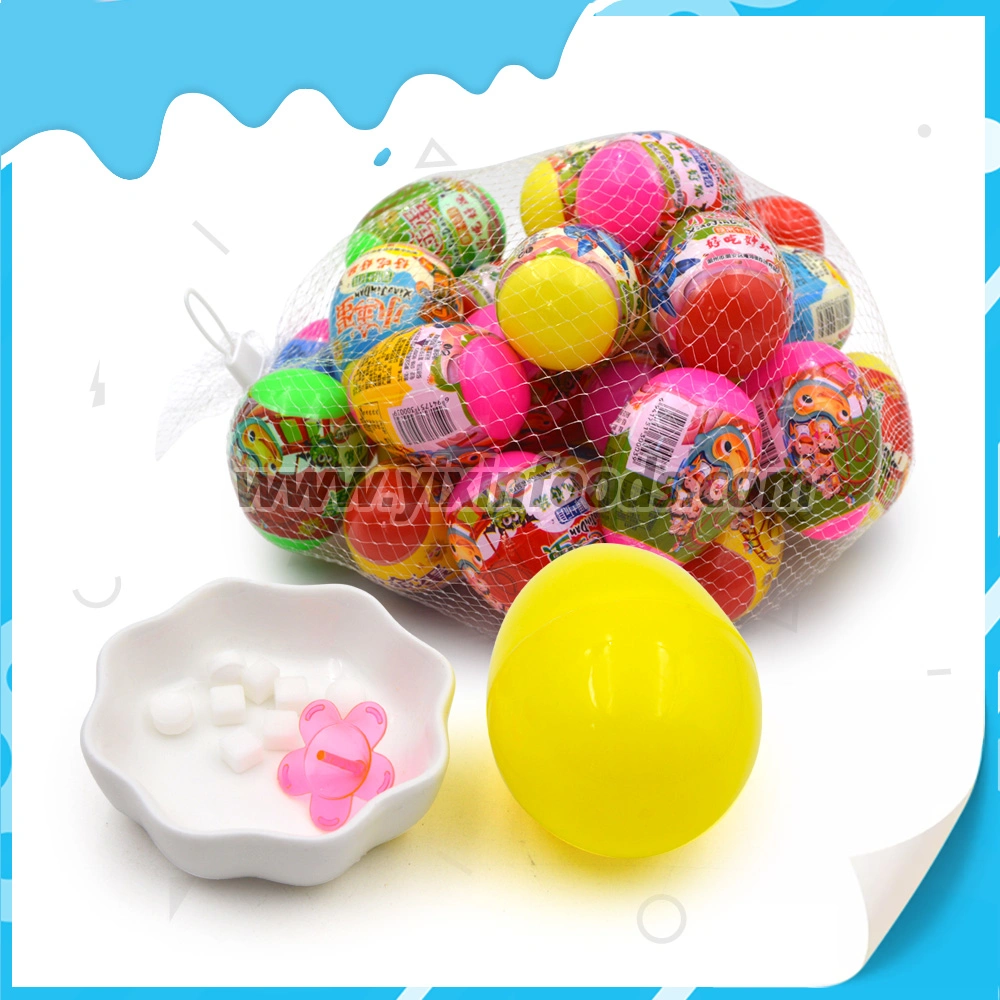 Mesh Bag Cute Surprise Egg Toy with Sticker