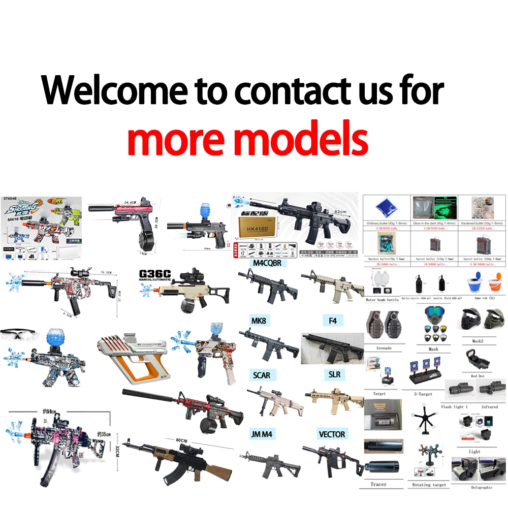 Multiple Style Kinds of Style Gel Bullet Toy Gun Ak47 M416 Water Gel Splatter Blaster Bolas Electric Gun Pistolas De Hidrogel