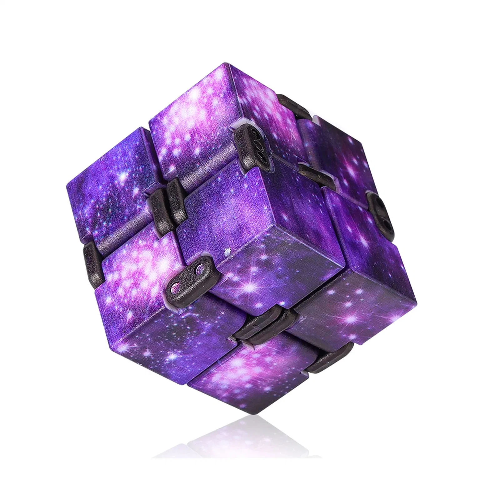 Christmas Infinity Cube Toy Anxiety Relief Fidget Toy Hand Held Magic Sensory Stress Infinity Cube Toy for Adults Kids Relieve Stress Christmas Party Favors