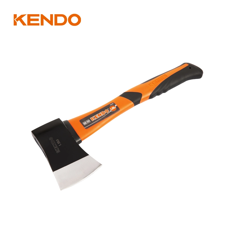 Kendo Wholesale 565g / 1,25lb mango de fibra de vidrio Axes cabeza Hatchet Campamento de supervivencia al aire libre de caída Axe