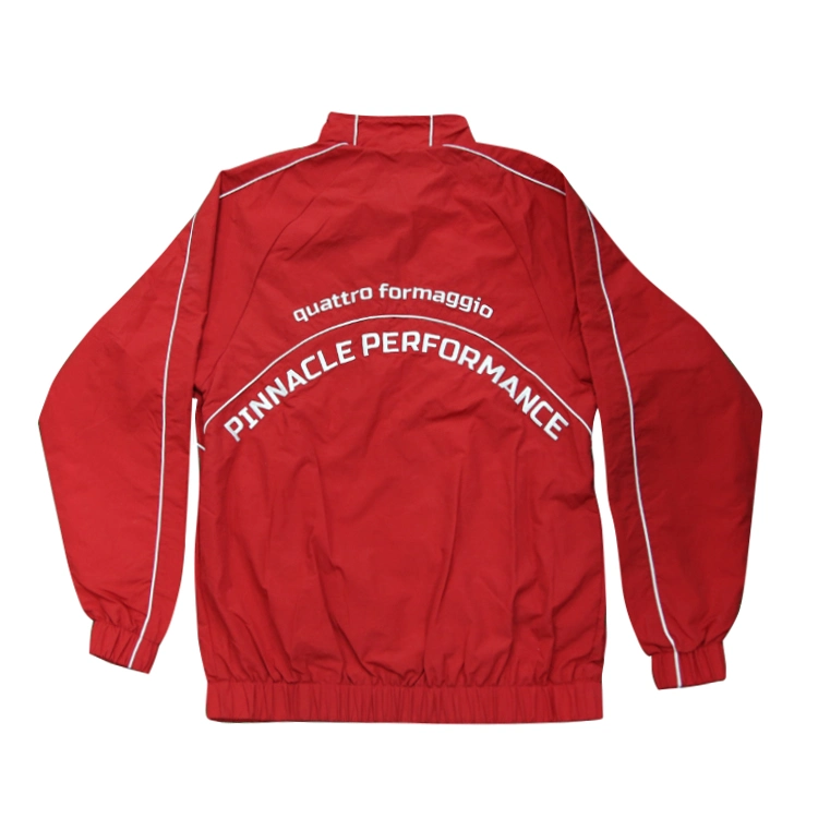 Red Color Cut and Sew Sportswear Custom Made Cheap Training Tracksuit for Men