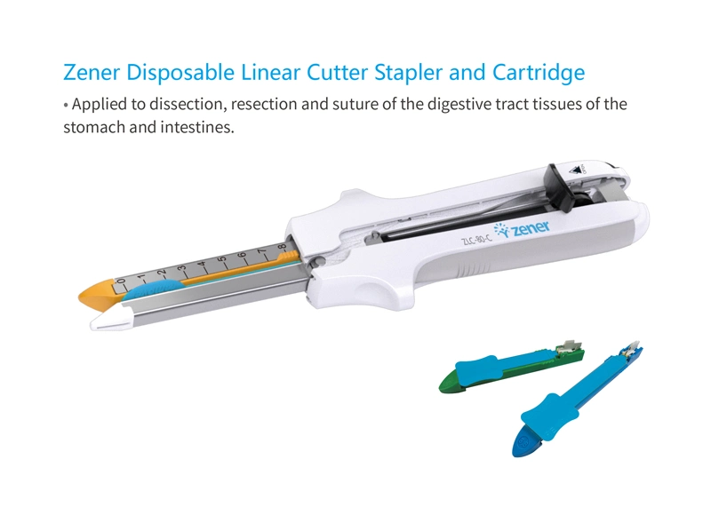 Zener Disposable Linear Cutter Stapler and Cartridge with CE/ISO Certificate, for Gastrectomy Surgery, Wholesale/Supplier High quality/High cost performance , Medical Surgical Instrument