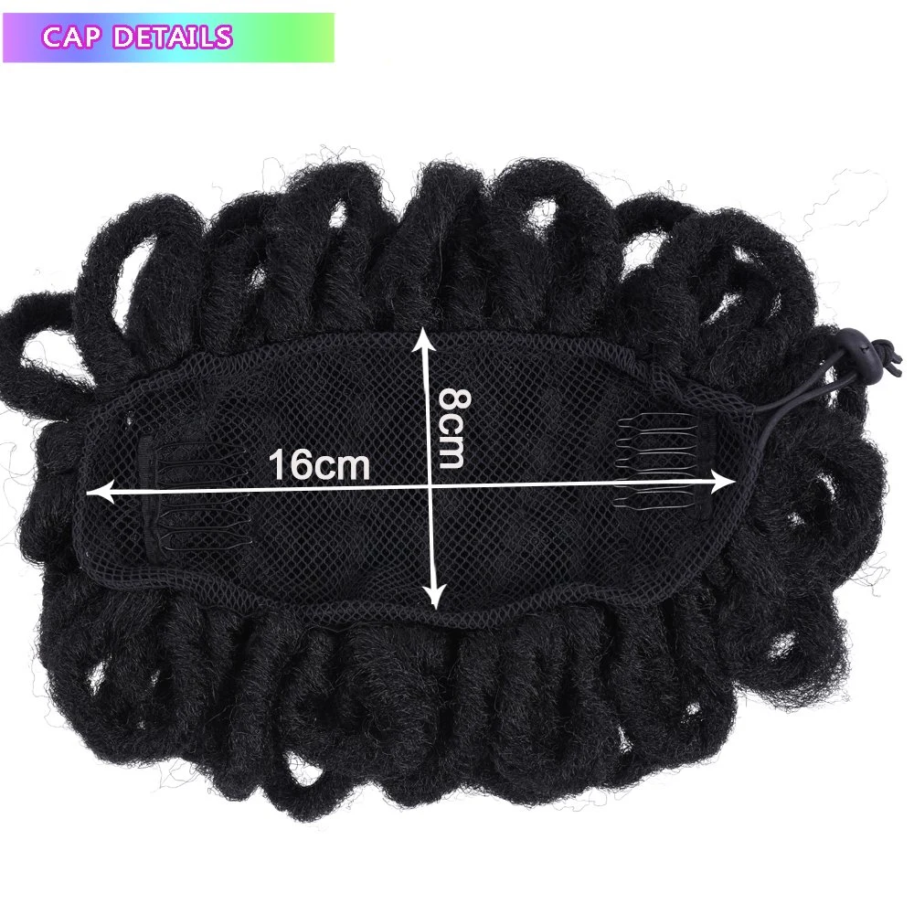 Top Quality Afro Puff Dreadlocs Chignon Wigs Short Drawsting Ponytail Hair Bun