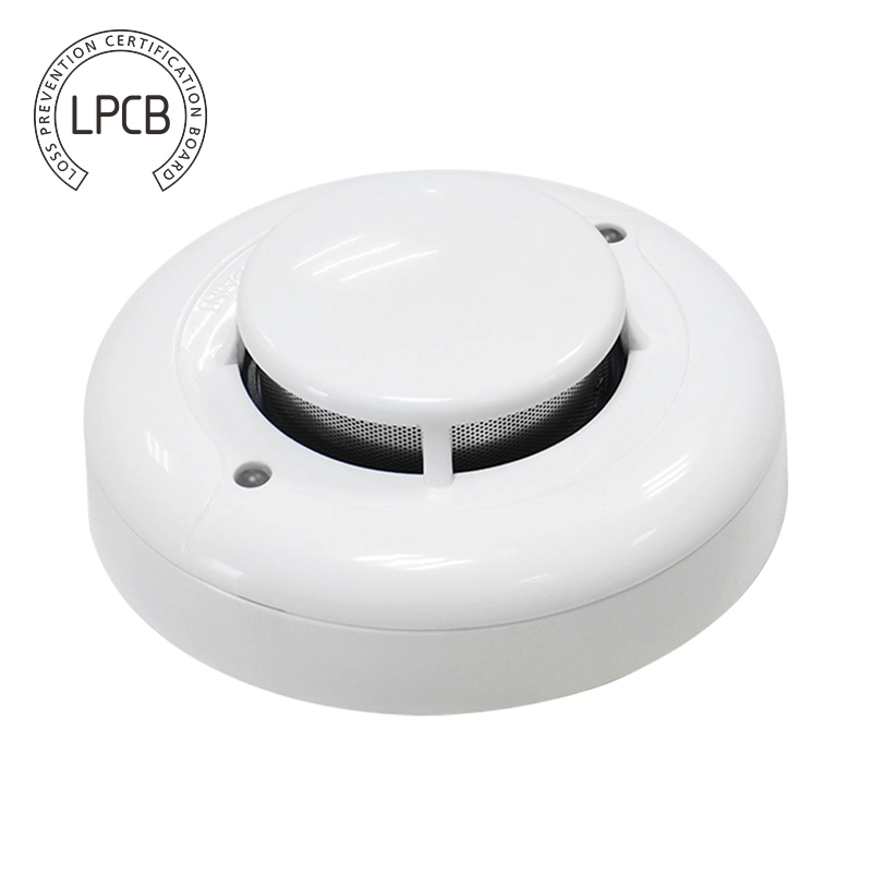 Lpcb Certificate Conventional Fire Alarm Photoelectric Smoke Detector with 24V