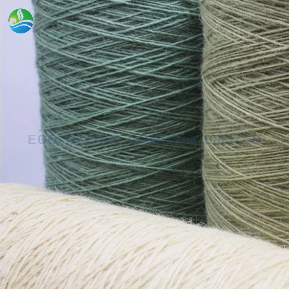 Solid Color Pure 100% Nz Wool Woollen Spun Natural Carpet Yarns