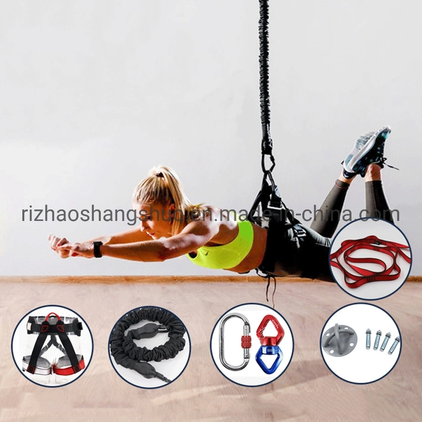 Home Gym Resistance Training System Band Bungee Fitness Equipment High Strength Aerial Exercise Fitness Bungee Cords Resistance Training