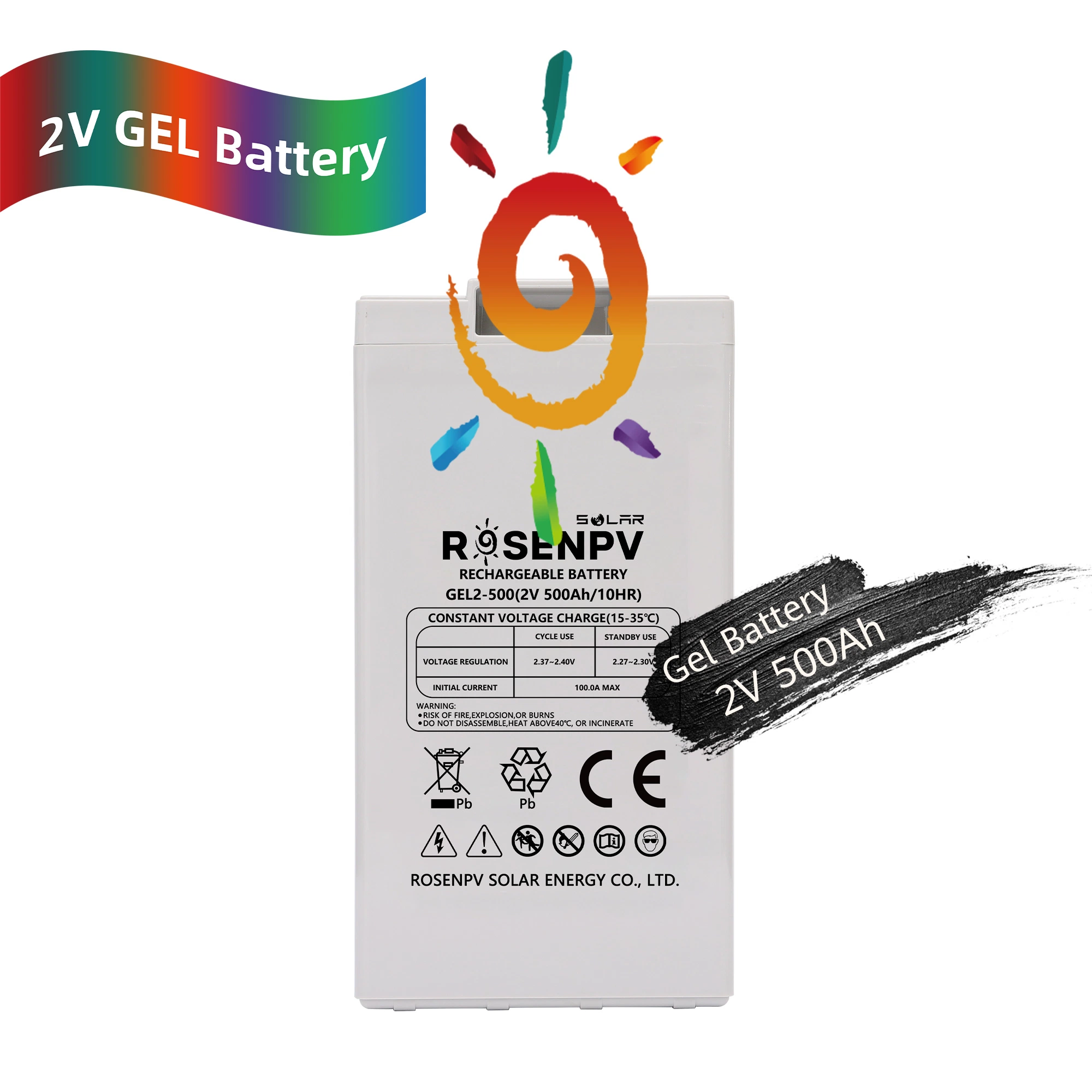 Rechargeable 72V 20ah 48V Dry 2V 500ah AGM VRLA Recharge Battery