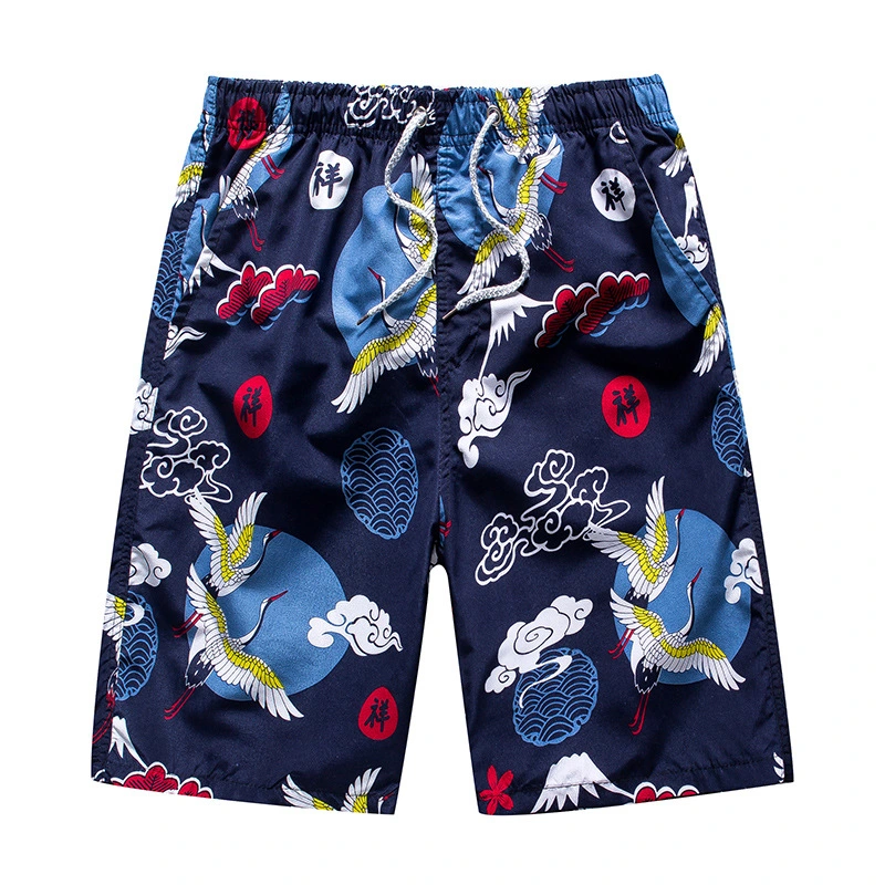 Novo original de qualidade de Alto Verão Casual homens Tubo Reto em tecido Floral, Férias de Praia Shorts Beach Pants