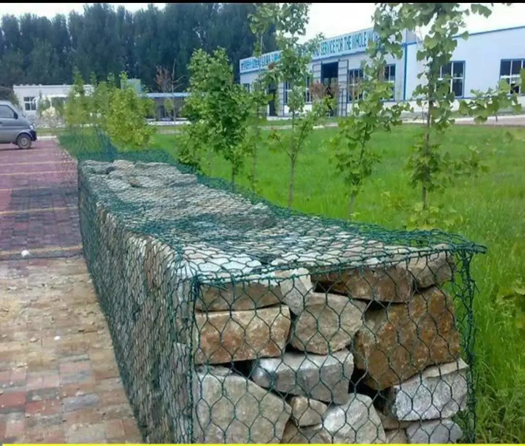 PVC Malla de Alambre Tejido Hexagonal alambre de hierro galvanizado de malla hexagonal Gabion