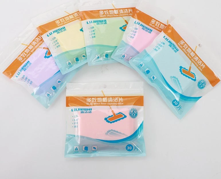 Multi Effect Household Floor Cleaning Slice Eco-Friendly Disposable Dissolved Floor Cleaning Detergent Sheets