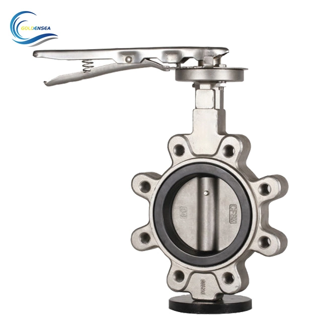 Factory Custom Pn1.0MPa-1.6MPa Nominal Pressure PTFE PFA FEP Seated Lug Type Resilient Butterfly Valve