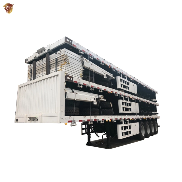 40-100 Tons Used New Side Wall Fence Semi Trailer for Sale